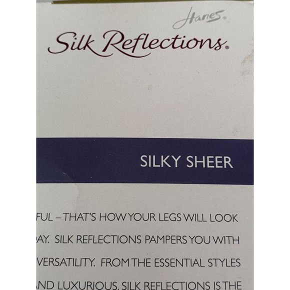 Hanes Silk Reflections Silky Sheer Thigh Highs Sandalfoot Size AB Little Color - Picture 13 of 16